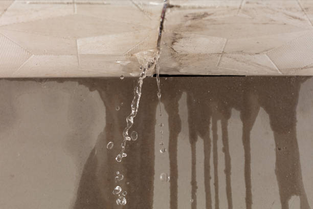 Professional Burst Pipe Cleanup technician working in Joshua, TX